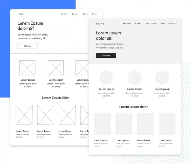 Low-Fidelity Wireframe Example