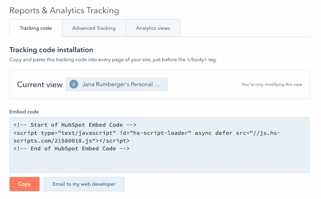 How to calculate website traffic instructions: Embed code