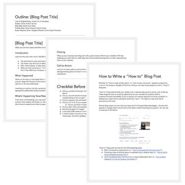 blog post templates