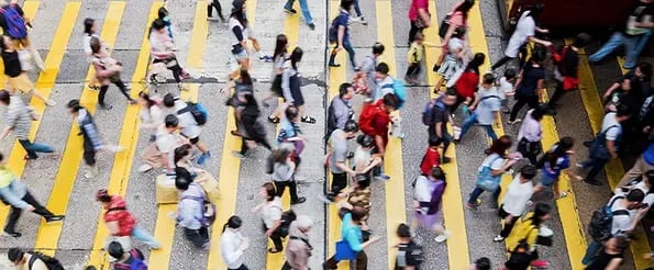 user generated content people walking across a street