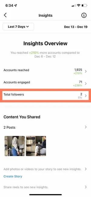 How To Use Instagram Insights: Total Followers