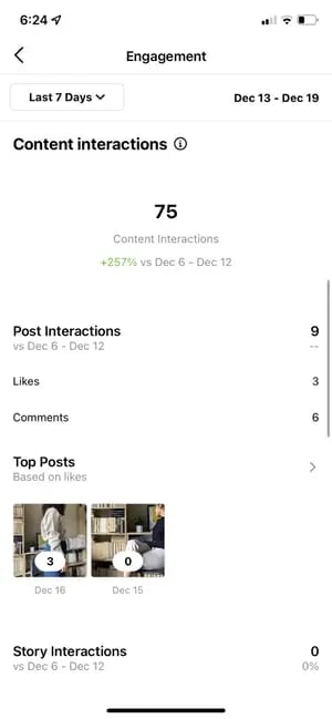 How To Use Instagram Insights: Content Interactions