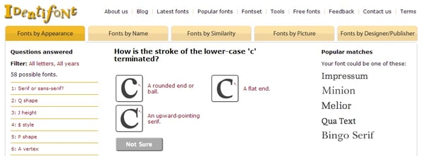 identifont step 25