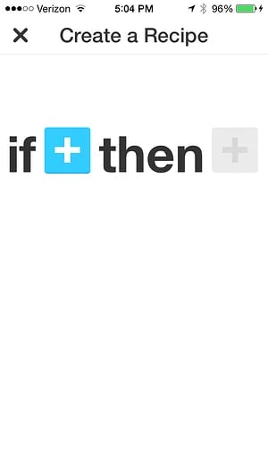 IFTTT mobile app