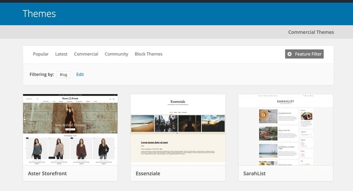 wordpress theme marketplace