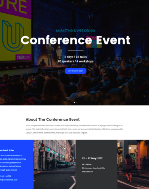 Folie - Wordpress conference theme