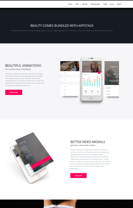 Appstack-wordpress theme for mobile apps