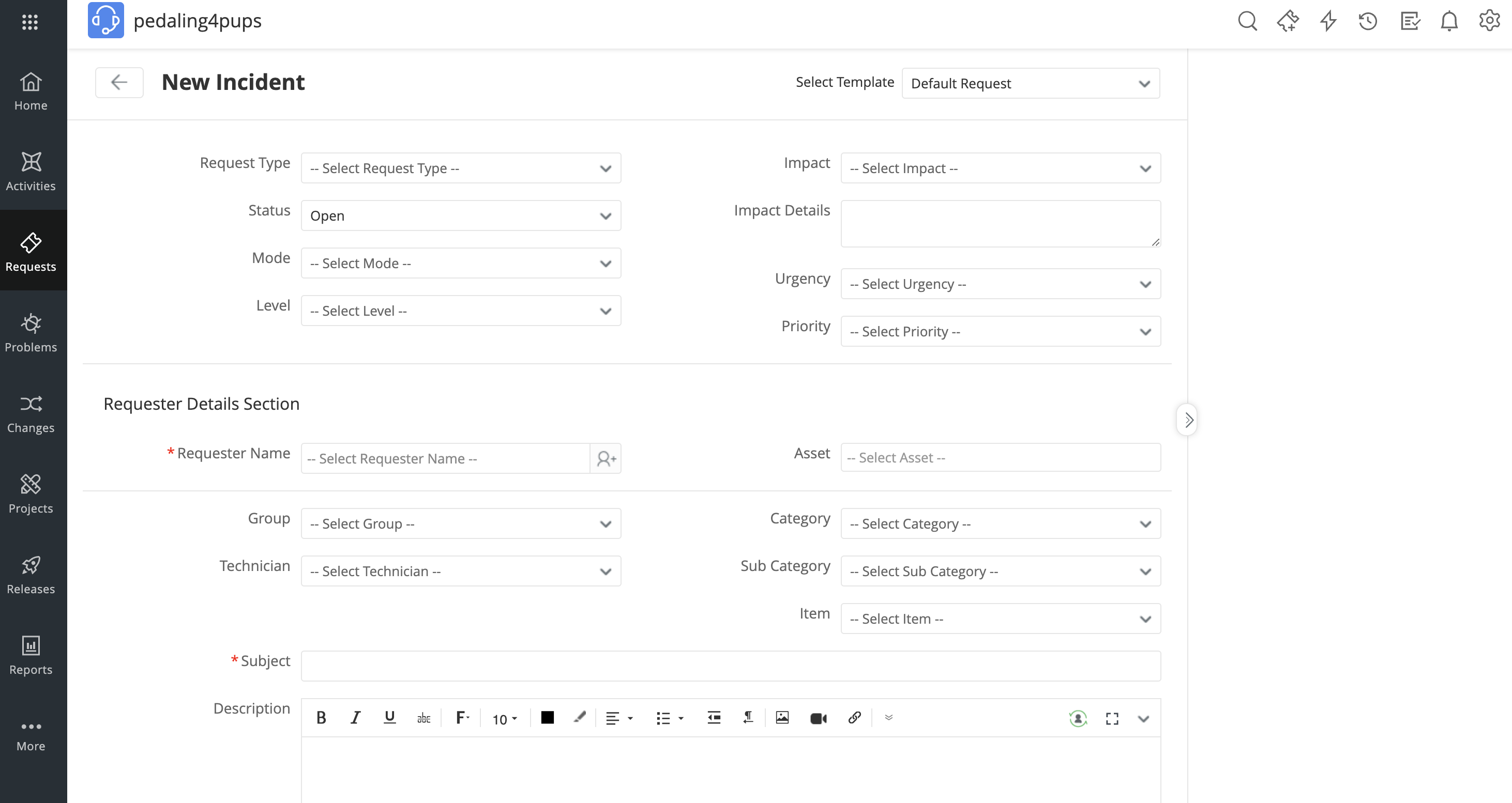 managengine help desk software and ticketing system