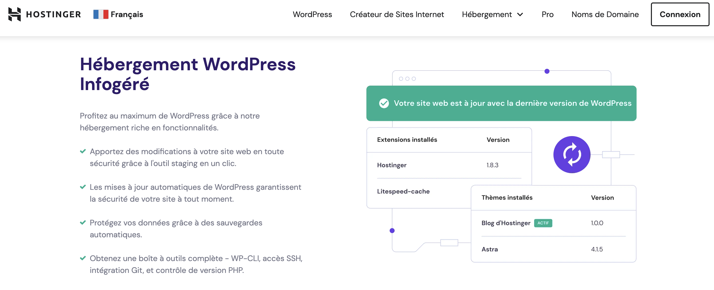 hébergement WordPress avec Hostinger