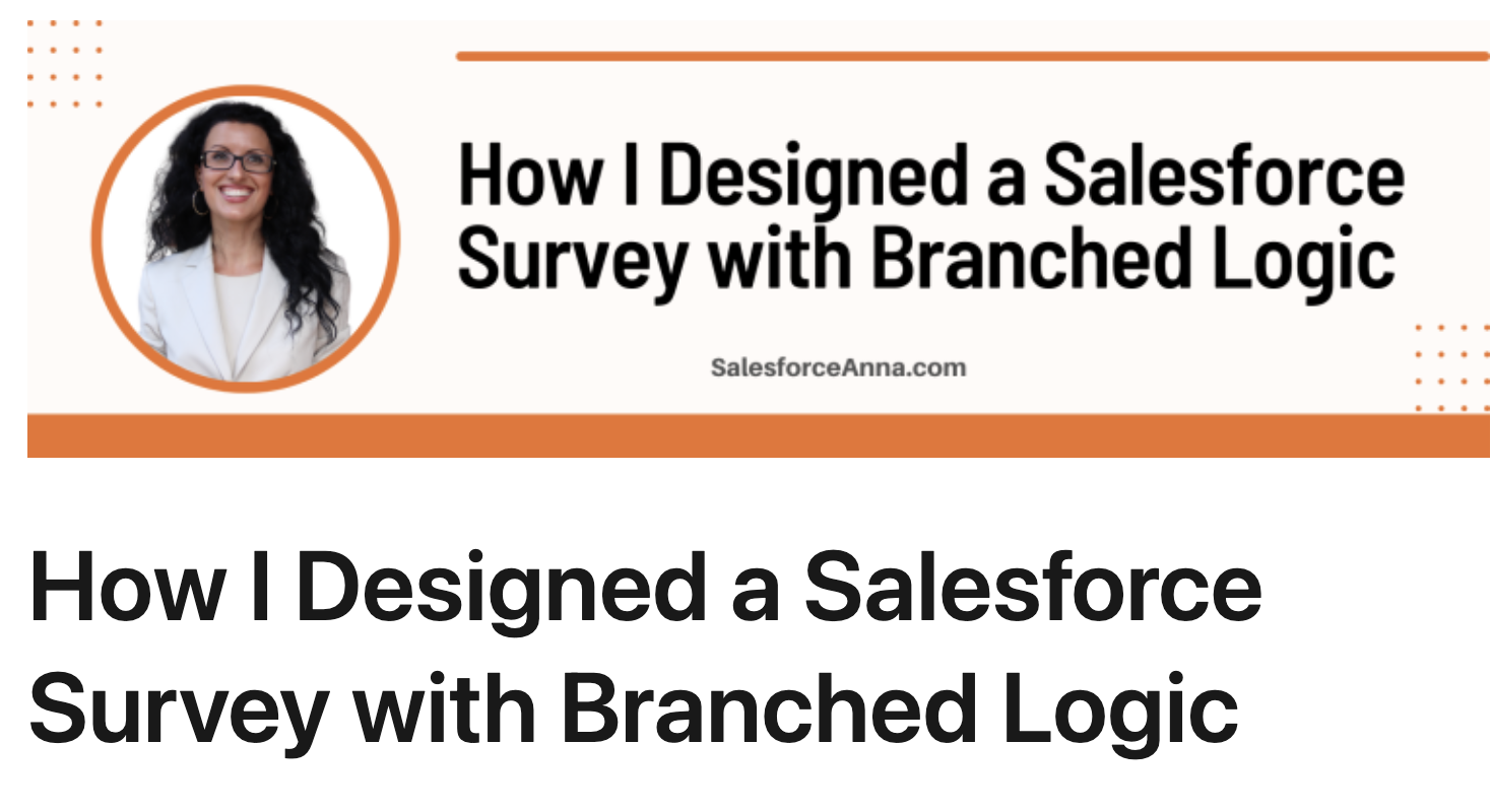 survey logic salesforce example