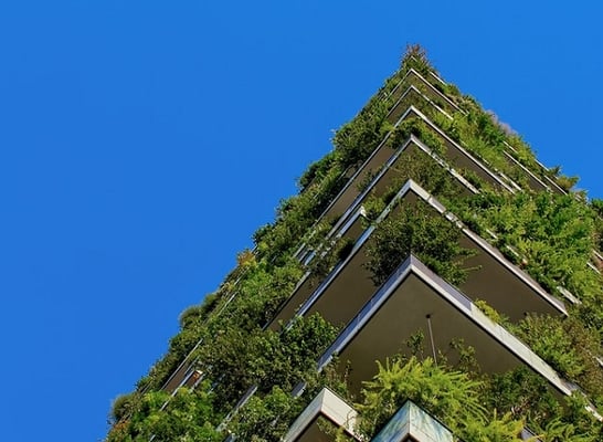 Bâtiment d'une entreprise faisant du green marketing