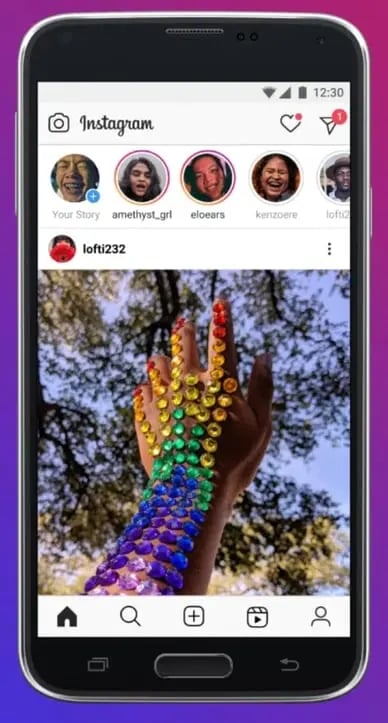 instagram lite feed ux example