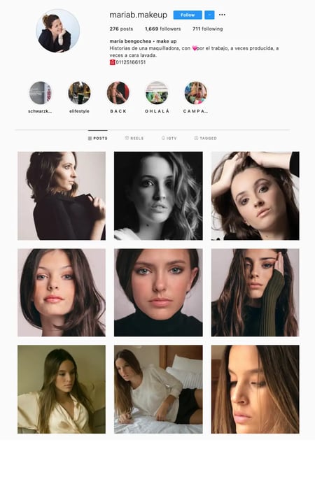 Horizontal Lines Instagram Theme Example