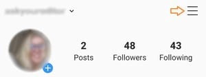 Instagram Hamburger Menu