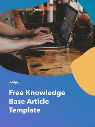 HubSpot free Knowledge Base template