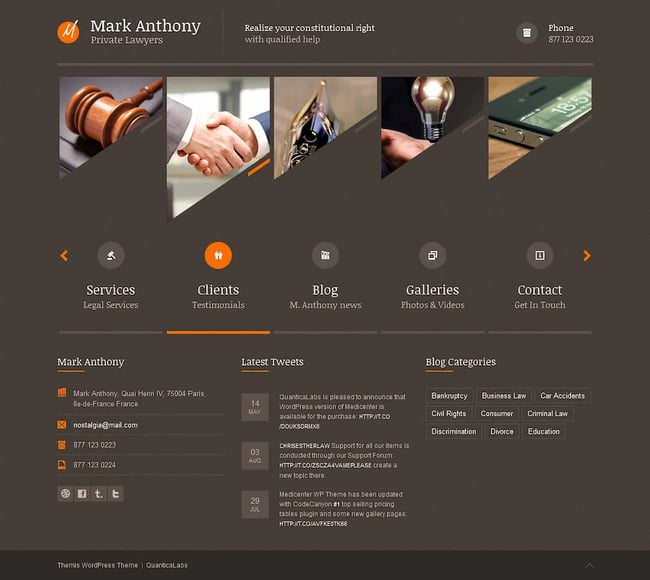 wordpress law firm themes: themis