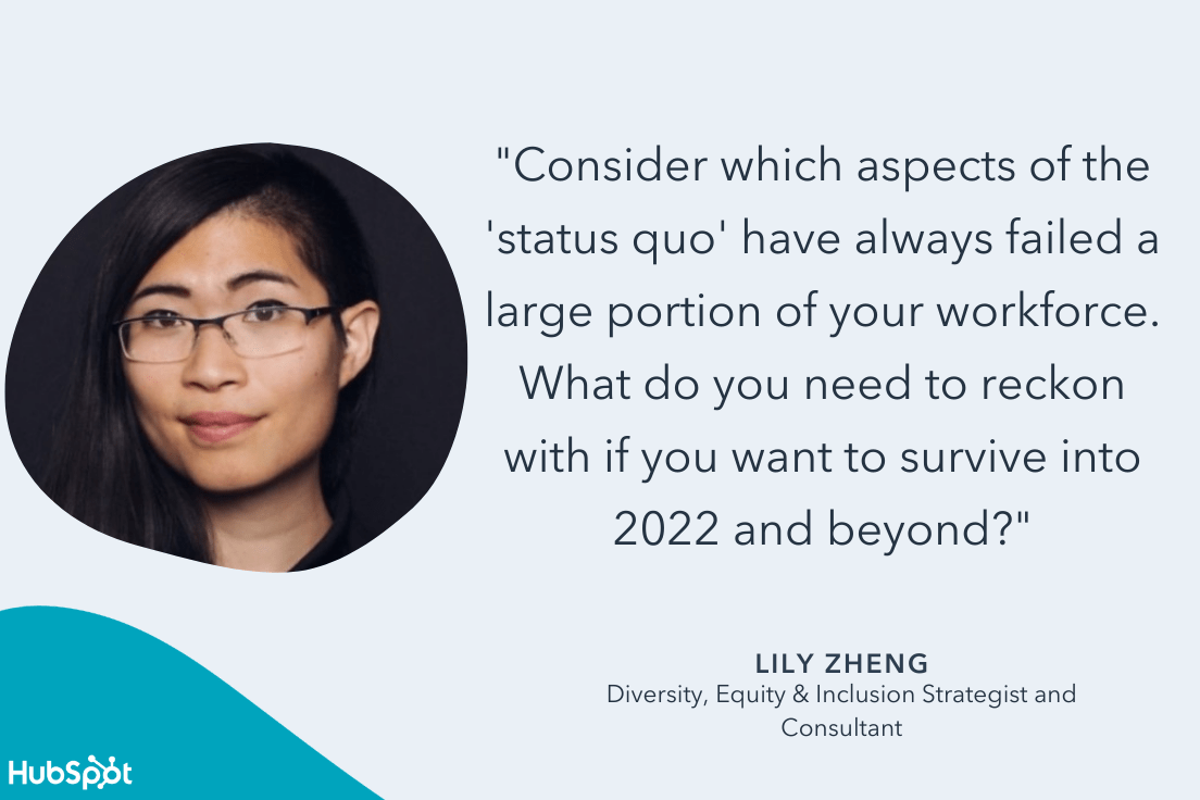 lily zheng quote on turnover rates