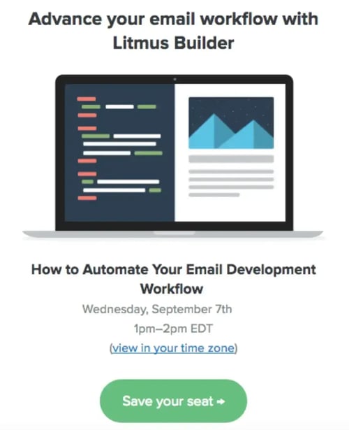 Litmus sent out a good retargeting email campaign.