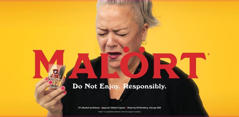 malort face ad