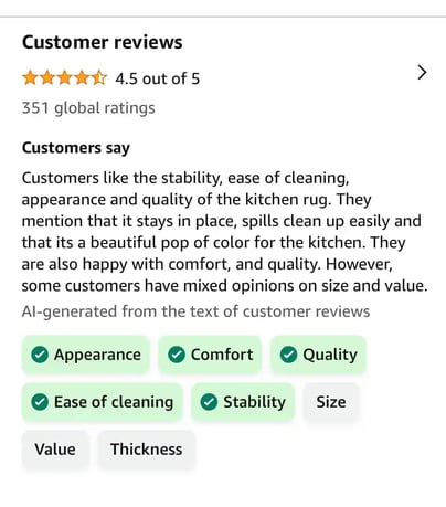 customer reviews