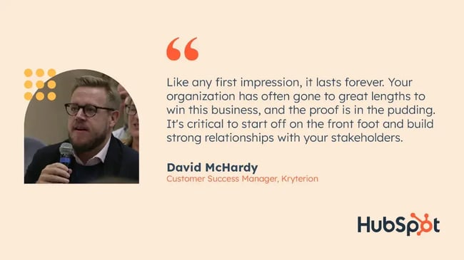 David McHardy expresses his views on the importance of client onboarding.