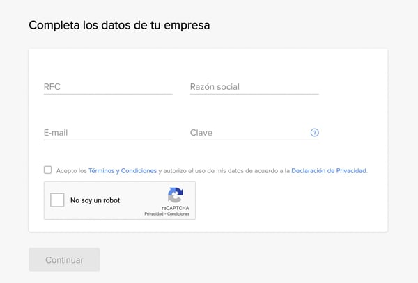 Cómo vender en Mercado Libre: Completar los datos de la empresa