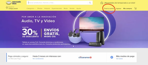 Cómo vender en Mercado Libre: Crear una cuenta de empresa en Mercado Libre