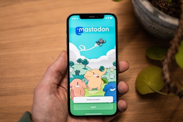 Mastodon sur smartphone