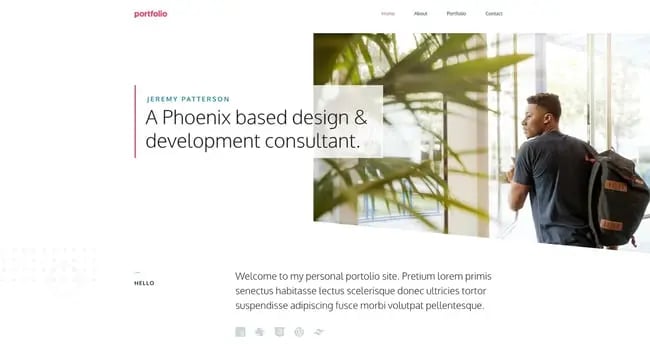 most popular wordpress theme demo example: generatepress