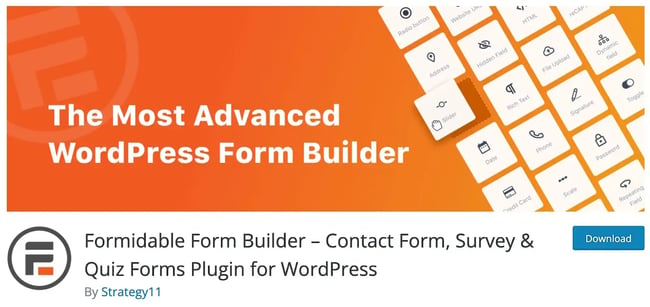 wordpress plugins: formidable forms