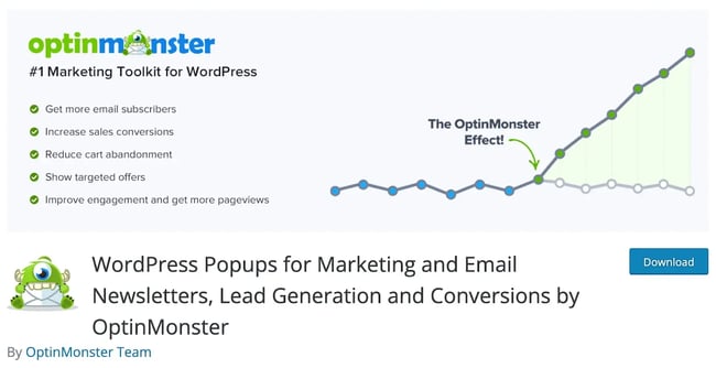 wordpress plugins: optinmonster