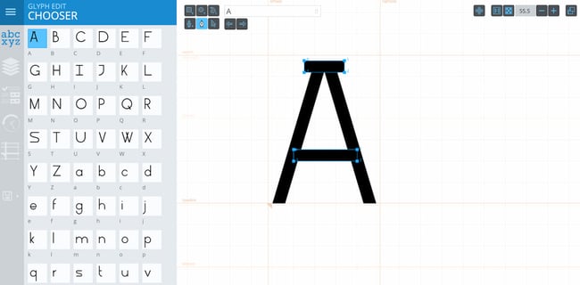 free online font generators: Glyphr