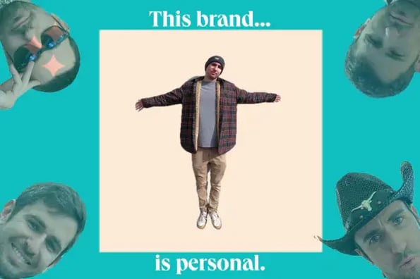 an example of personal branding in a featured image