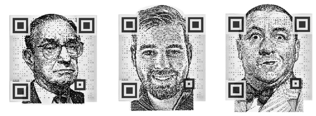 how to make a survey with a qr code, halftone qr code design