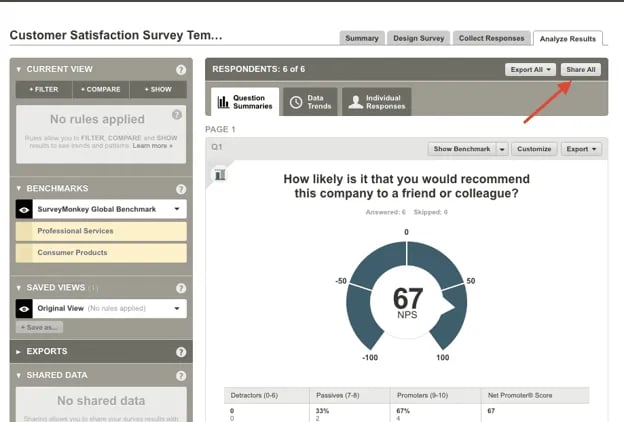 Survey Monkey quiz maker