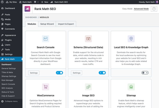 wordpress ai plugin: rank math 