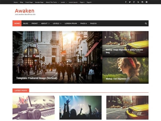 Awaken responsive wordpress theme 