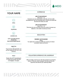 resume templates for word: creative resume template 