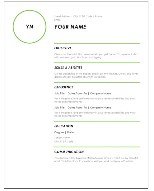 resume-modern-template