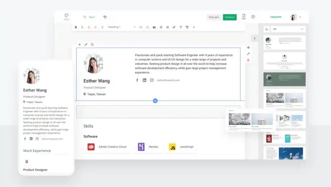 CakeResume: Best for Resumes With an Online Portfolio