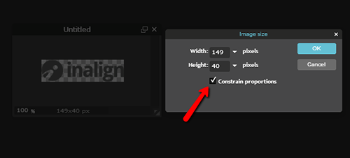 make sure you check "constrain proportions"