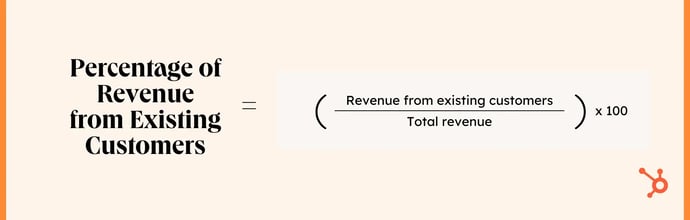 sales metrics: revenue from existing customers formula