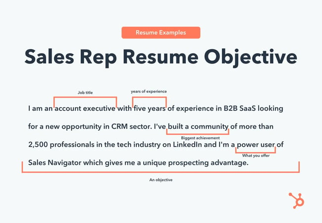 Sales Rep Resume Objective