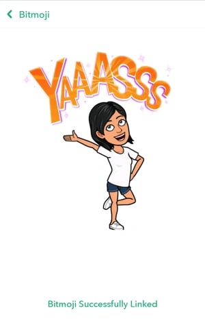 bitmoji-successfully-linked-snapchat