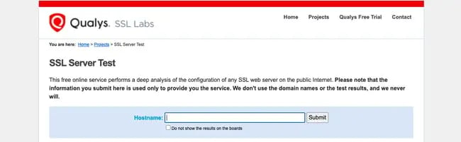 how to fix SSL handshake failed: navigate to SSL server test in SSL labs