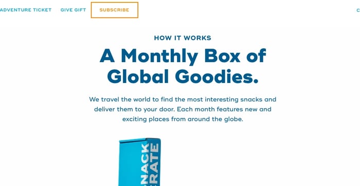 Snack Crate - subscripton - box