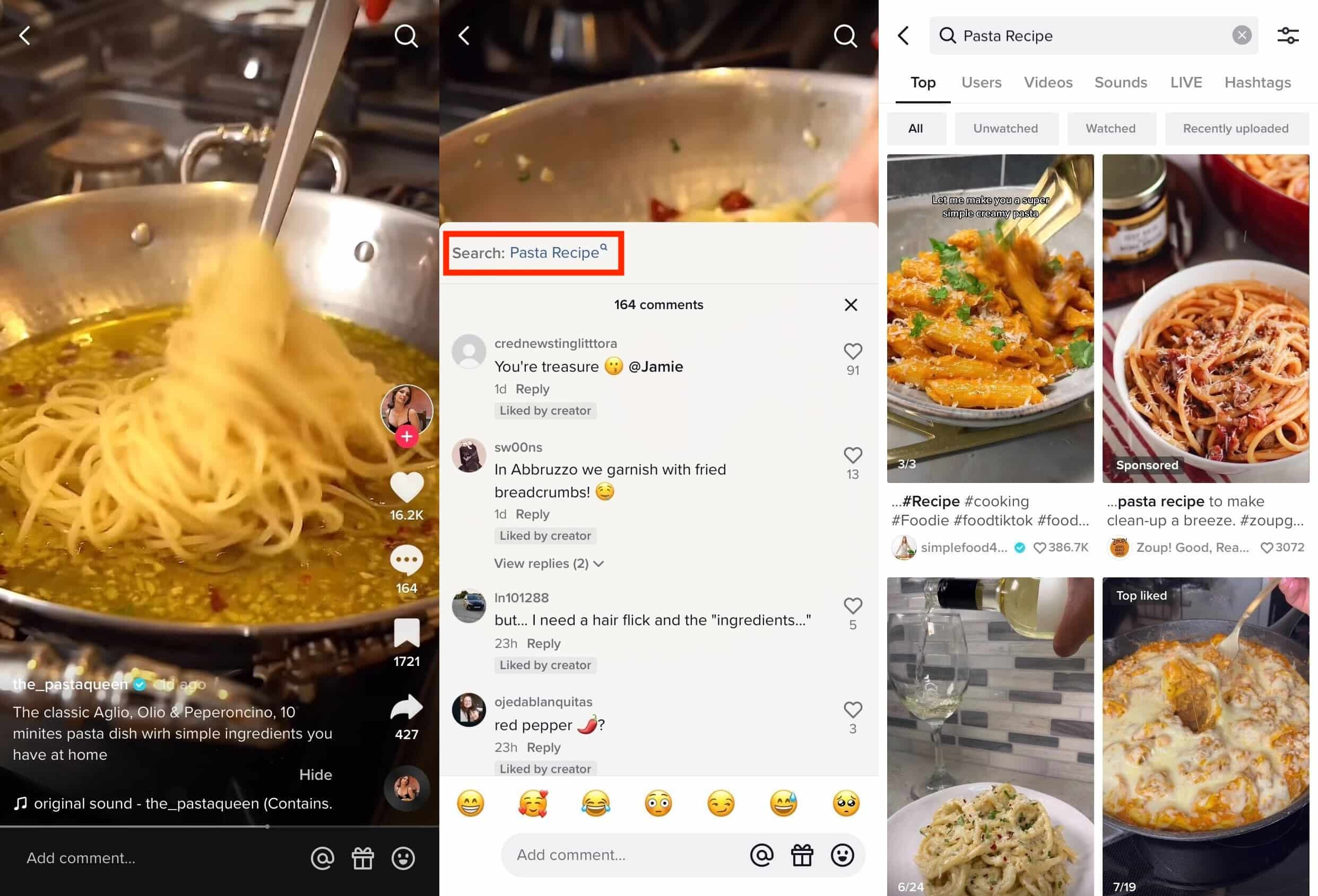 tiktok search optimization example