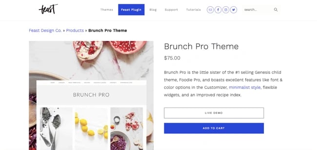 what wordpress theme is that: brunch pro theme 