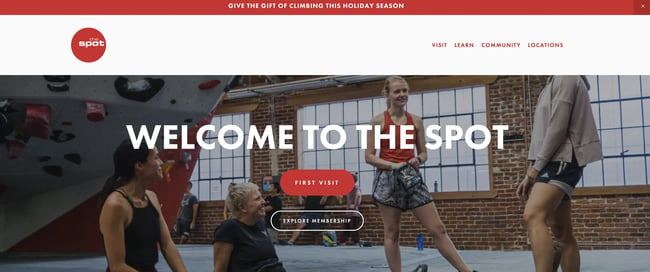 Fitness Website the spot