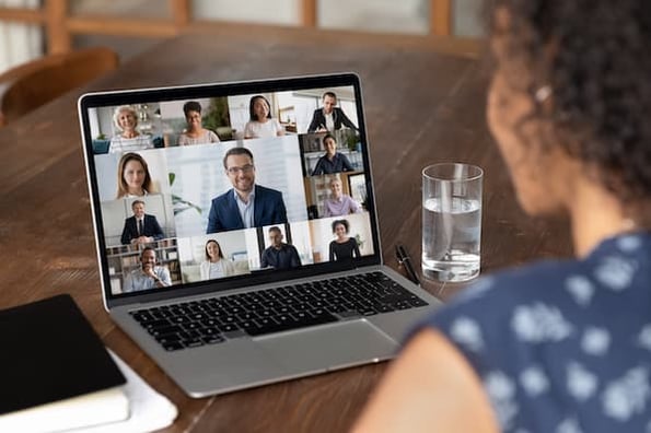 user attends a global virtual event